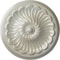 Ekena Millwork Flower Spiral Ceiling Medallion (Fits Canopies up to 2"), 12 1/4"OD x 2 1/4"P, Flash Blue CM12FLFBS - alternate 1